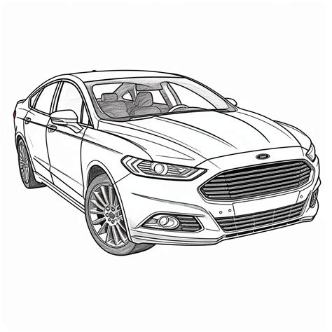 Desenho De Carro Ford Para Colorir