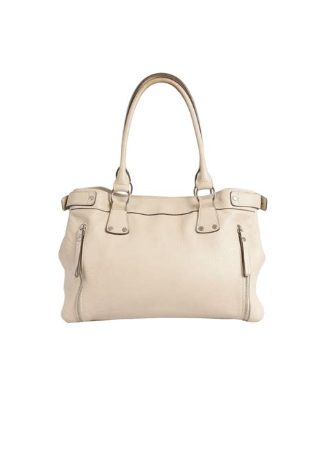 Bolsa Longchamp Leather Tote Bag Bege Original Gringa