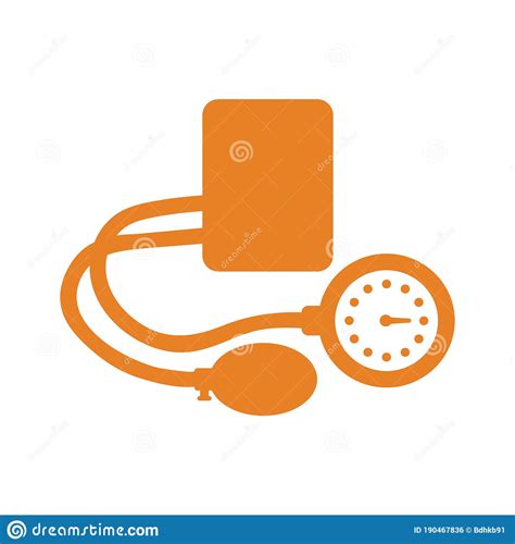 Blood Pressure Measurement Vector Icon Stock Vector Illustration Of