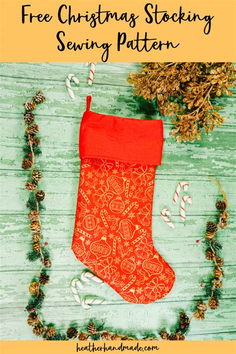 Free Christmas Stocking Sewing Pattern Heather Handmade