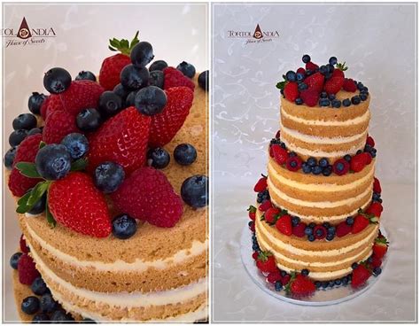 Naked Cake Fresh Fruits Decorated Cake By Tortolandia CakesDecor