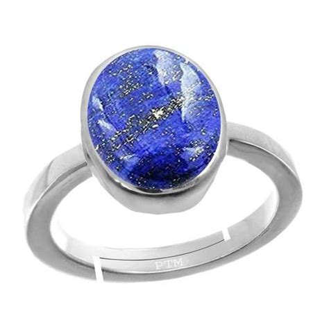 Buy Ptm Natural Lapis Lazuli 5 Carat Gemstone Pure Sterling Silver