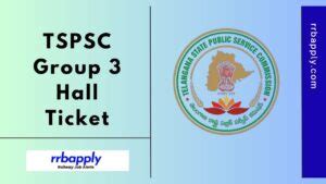 Tspsc Group Hall Ticket Released Tspsc Gov In Tgpsc