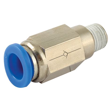 3 8 BSPT Male X 12mm OD Check Valve Mourne Hydraulics