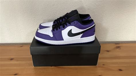 Nike Air Jordan 1 Low Court Purple White 553558 500 2020 YouTube