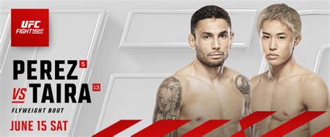 5 Alex Perez Vs 13 Tatsuro Taira Headlines At Ufc® Apex Real Combat Media Mma