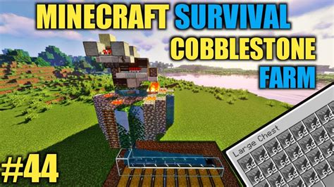 I MADE ULTIMATE COBBLESTONE FARM IN MINECRAFT How To Make Cobblestone