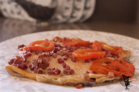 Trucha con jamón al horno Cena con Duende