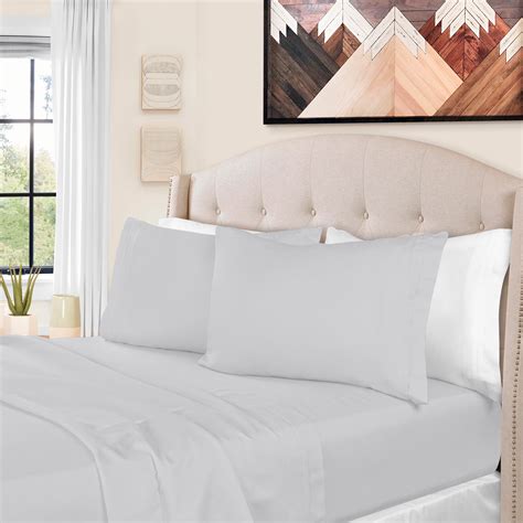 Thread Count Egyptian Cotton Deep Pocket Solid Bedding Sheets