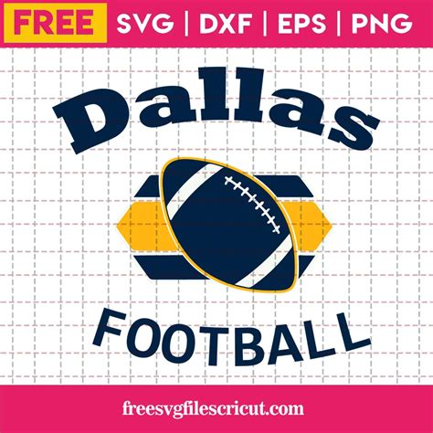 Super Bowl Dallas Cowboys Football Free Svg Cutting Files For Download