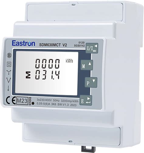 Medidor De Electricidad Eastron Sdm Mct V Modbus Rs Rtu