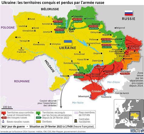 Carte Guerre En Ukraine Un An De Conflit Quels Sont Les Territoires