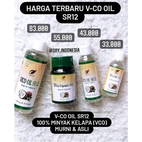 Jual IMUN BOOSTER VCO MINYAK KELAPA MURNI SR12 VICO VIRGIN COCONUT