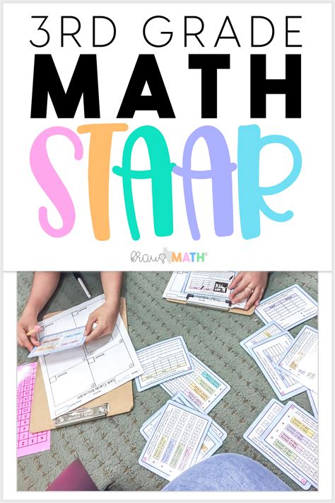 3rd Grade Math STAAR Test Prep Task Cards | ALL TEKS Bundle - Kraus