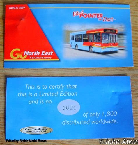 UKBUS3007 Plaxton Dennis Dart MPD Go North East