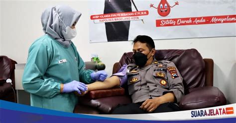 Sambut HUT Ke 72 Humas Polri Polres Magelang Kota Gelar Bakti Sosial