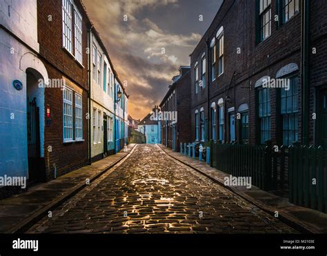 Whitby Has Many Narrow Cobbled Streets In The Old Part Of The Town