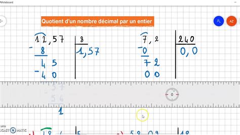 Quotient d un nombre décimal par un entier YouTube