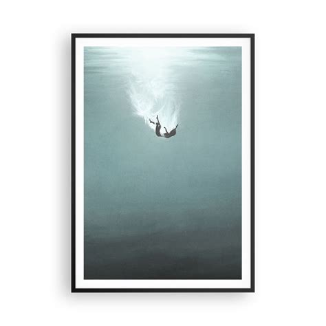 Obraz Plakat W objęciach oceanu 70x100cm Woda Minimalizm