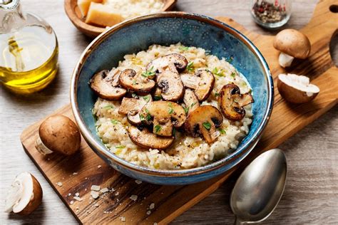 Risotto champiñones portobelo y setas