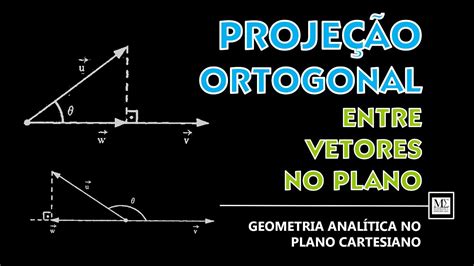 Como Calcular A Proje O Ortogonal De Vetores No Plano Cartesiano