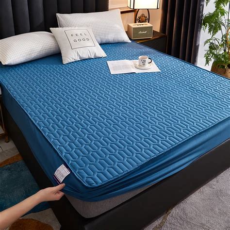 Protège matelas en latex imperméable drap housse respirant housse de