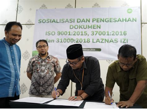 Penerapan Standar Iso Pada Semua Lini Dan Fungsi Laznas Izi Adakan