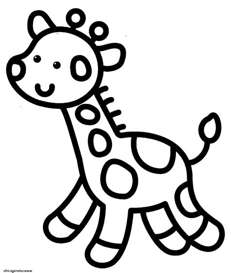 Coloriage Animaux Facile Unique Photographie Coloriage Giraffe Facile ...