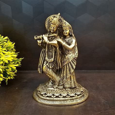 Brass Radha Krishna Idol Antique 7 Vgocartcom Brass Antique Collections