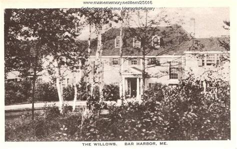 The Willows Bar Harbor Ca 1920 Maine Memory Network