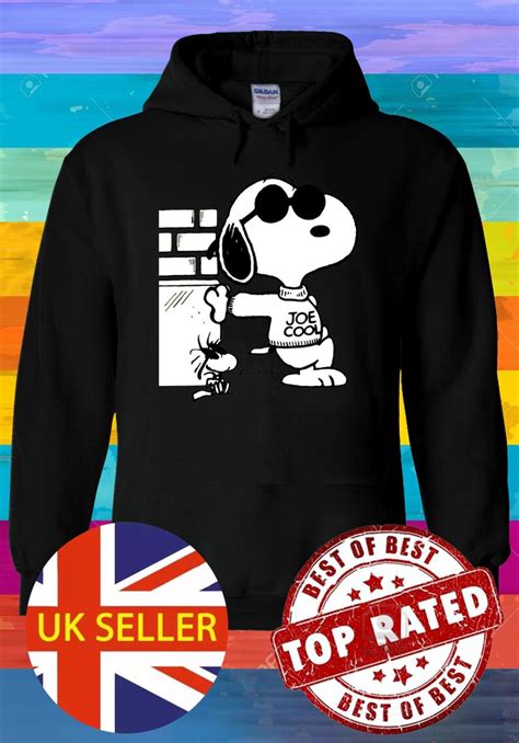 Snoopy Cartoon Joe Cool Hoodie Sweatshirt Jumper Pullover Men Etsy