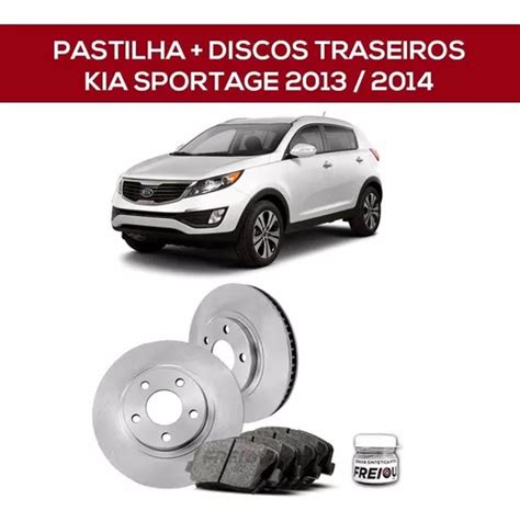 Discos E Pastilhas Traseiros Para Kia Sportage 2013 2014