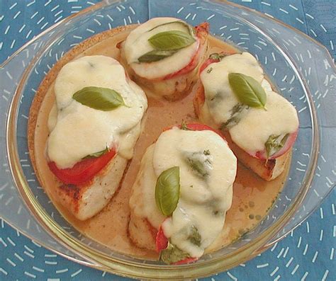 H Hnchenbrustfilet Mit Tomate Und Mozzarella Berbacken Top Rezepte