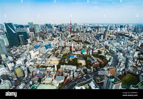 Aerial view of Tokyo city, Japan Stock Photo - Alamy