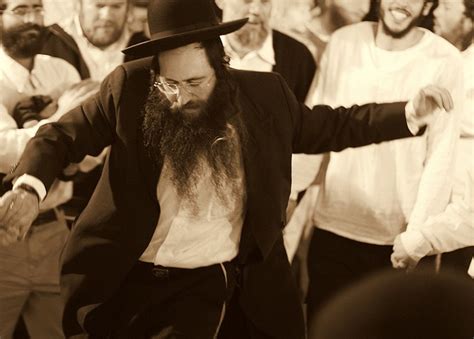 Hasidic Man Dancing Jewish History Dance Jewish