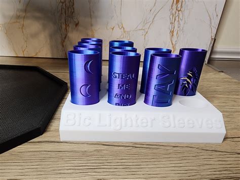 Stl File Bic Lighter Sleeve Display Tray・3d Printer Model To Download・cults