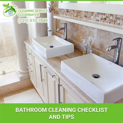 Bathroom Cleaning Checklist And Tips Cleaning Service Clearwater