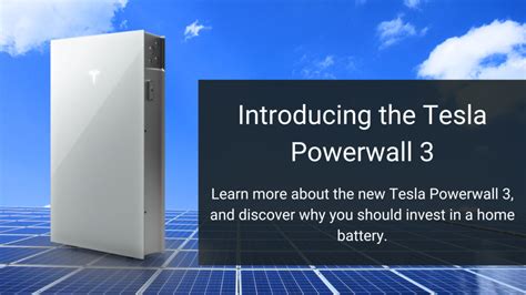 Introducing The Tesla Powerwall 3 Home Battery System Solar Discovery