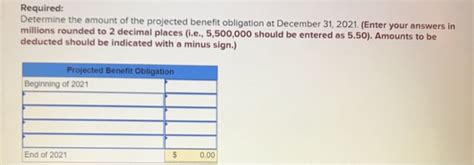 Solved Exercise 17 2 Algo Determine The Projected Benefit