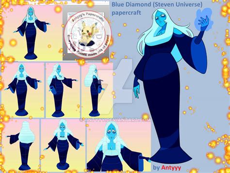 Blue Diamond Steven Universe Papercraft By Antyyy On Deviantart