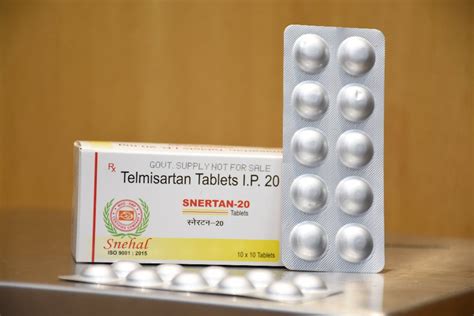 SNERTAN 20 Tablet Telmisartan I P 20 Mg Packaging Size 1x10 Strip At