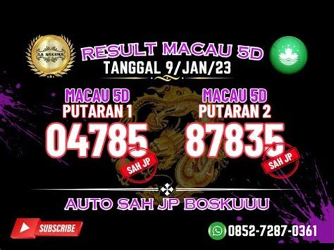 Prediksi Macau D Hari Ini Januari Bocoran Toto Macau D Hari