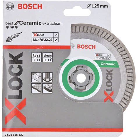 Bosch Disques Tron Onner Mm Diamant S X Lock Best For Ceramic