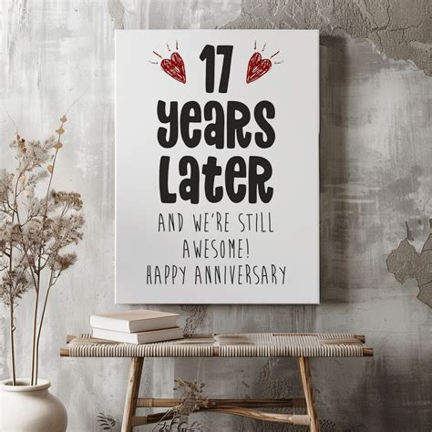 17 Year Anniversary Canvas - Shop Now Before It Sells Out!