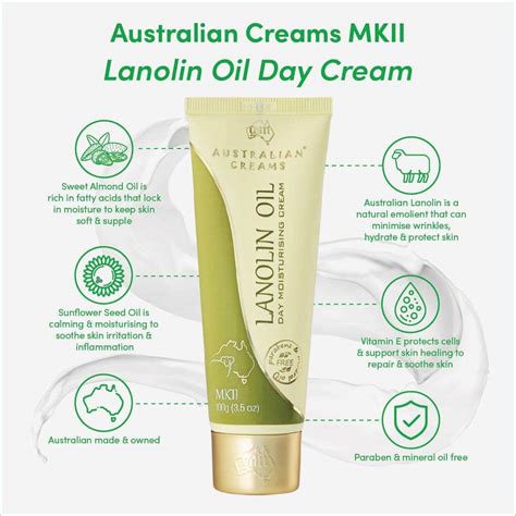 Australian Lanolin Oil Day Moisturising Cream G Alpro Pharmacy