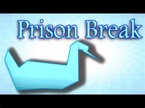 Origami How To Make Prison Break Origami Swan In Minutes Youtube