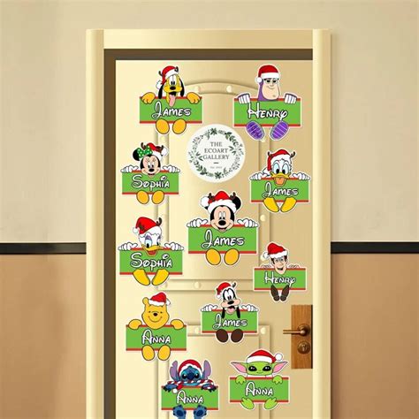 Personalized Disney Christmas Cruise All Characters Santa Claus Magnet