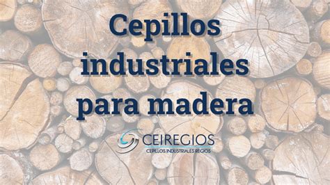 Cepillos Industriales Para Madera Cepillos Regios