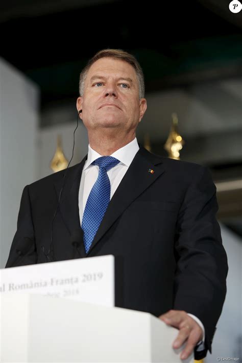 Klaus Iohannis président de la Roumanie lors de la visite du Centre