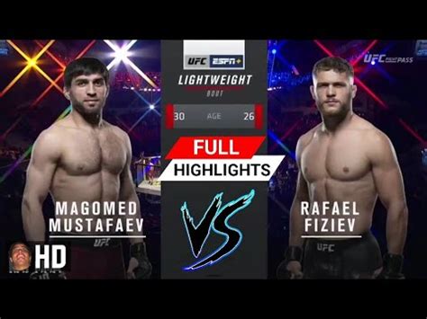 UFC Magomed Mustafaev VS Rafael Fiziev Full Highlights HD Fiziev